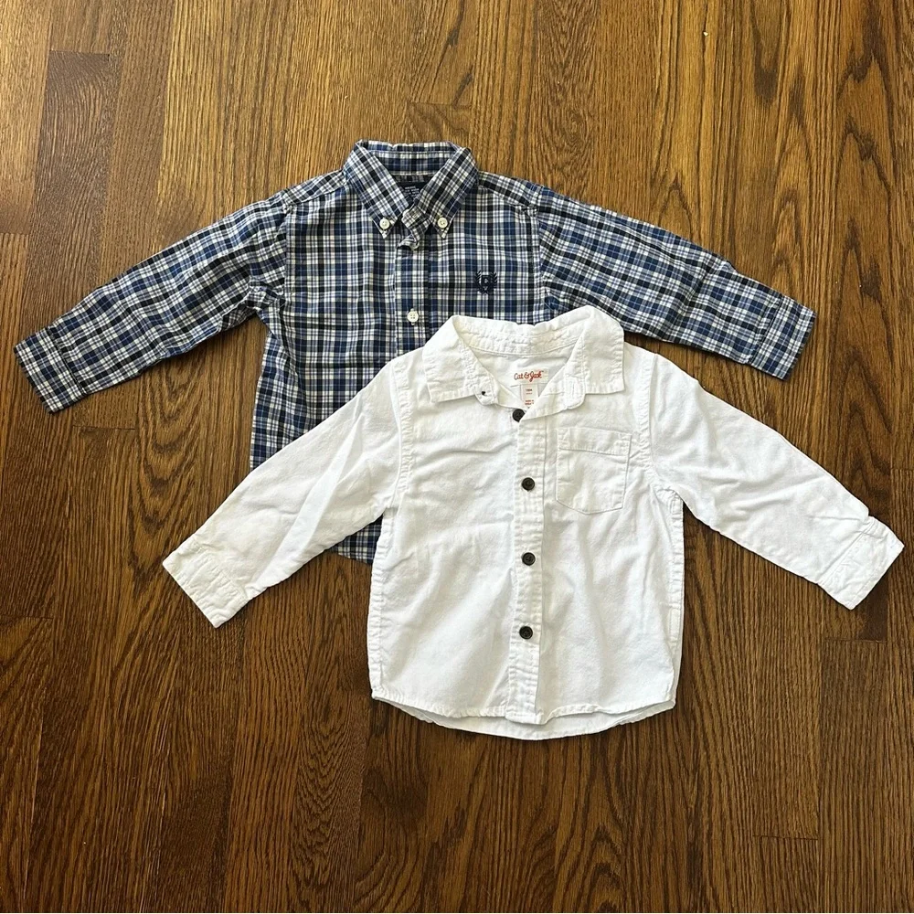 Button down shirt bundle, size 18M - Cat & Jack and Chaps